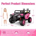 thumbnail image 3 of VIBESPARK 24V 2 Seater Ride On Car with Remote Control, Electric UTV Car for Kids Ages 3-8, Powered Ride On Toys with Dual 200W Motors, Bluetooth, LED Lights & Music,Gift for Kids, 3 of 9