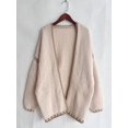 thumbnail image 3 of Women'S Oversized Cardigan Sweaters Fall Long Lantern Sleeve Knit Open Front Apricot Color XL, 3 of 6