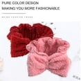 thumbnail image 4 of Diadema de spa – Paquete de 2 bandas para el cabello con lazo para mujer, banda para la cabeza de maquillaje facial, envolturas suaves para la cabeza para ducha, lavado de cara MFZFUKR BST3005047-2, 4 of 6