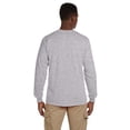 thumbnail image 2 of Gildan Ultra Cotton® 6 oz. Long-Sleeve Pocket Men T-Shirt Sport Grey 3X-Large, 2 of 3