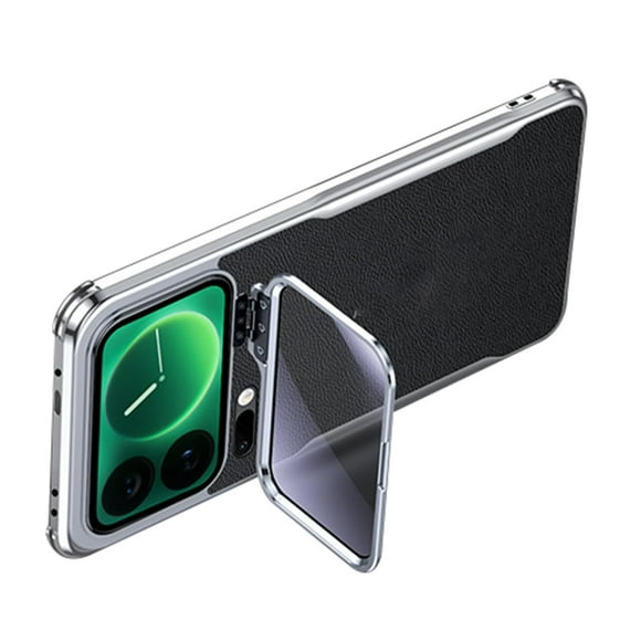 Étui pour Xiaomi 17 Pro Max/17 Pro, Étui en Cuir avec Support d'Objectif, Étui de Protection