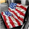 thumbnail image 3 of KUIFORTI American Flag Seat Covers for Car 14 Pack with Car Steering Wheel Accessories Auto Center Console Armrest Pad Seat Belt Pads Nonslip Fit for Cars SUV Sedans, 3 of 7