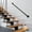 4FT, variant on ToppiJoy 9FT Stair Handrail, Metal Staircase Handrail, Pipe Stair Handrail, Staircase Handrail Galvanized Steel for Wall Mount (Black)