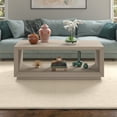 thumbnail image 4 of Evelyn&Zoe Tannen 48" Wide Rectangular Coffee Table, Alder White, 4 of 7