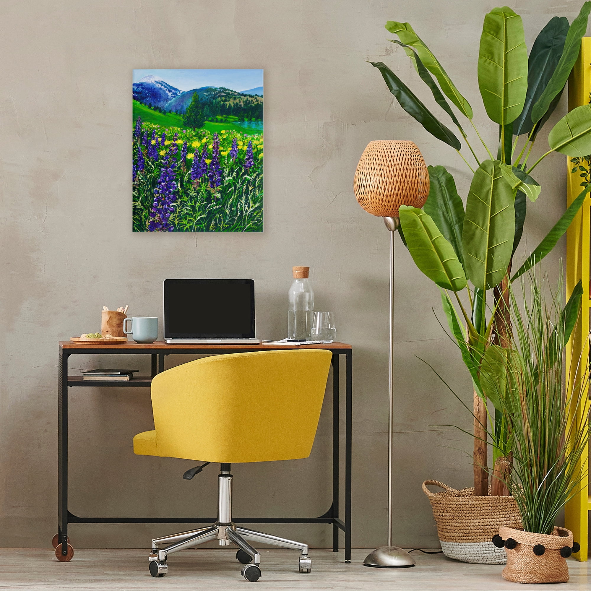 Stupell Industries Flower Speckled Valley Canvas Wall Art, design by Lee Ann Zirbes