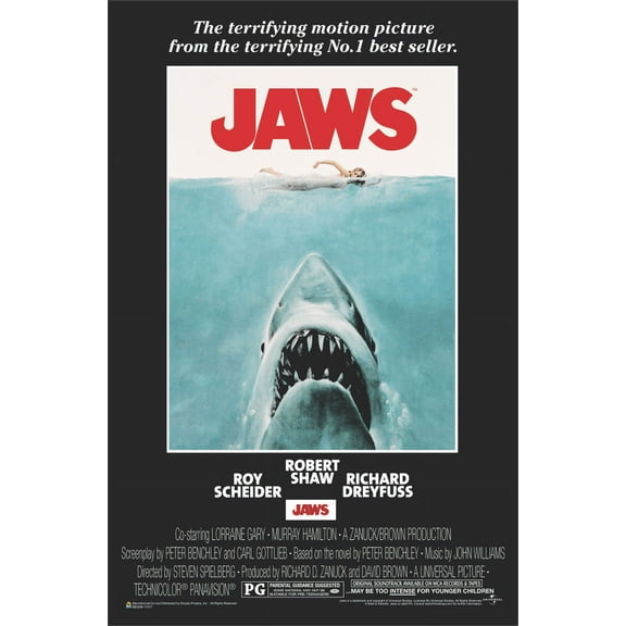 Jaws Movie Mini Poster 11.5" x 17.5" Laminated