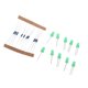 thumbnail image 1 of 10xResistencia de 220 Ω Resistencias de pelícu metálica piezas de luz LED 5 mm para Frambuesa Verde Sunnimix Resistencia de luz LED, 1 of 8