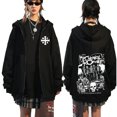 thumbnail image 3 of Sudadera con capucha de Rock Band My Chemical Romance Mcr Dead para hombre, sudadera con cremallera negra, Punk Emo, abrigos Vintage de moda, 3 of 5