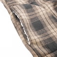 thumbnail image 3 of Men's Full Zip Fleece Flannel Jackets Shirt Plaid Sherpa Lined Cotton Hoodies Soft Warm Coat for Men with Hood, 3 of 3