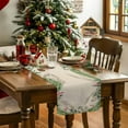 thumbnail image 5 of Table Runner Dresser Scarves 72 Inch Long, Christmas Watercolor Squirrel Pine Cone Linen Dining Table Runners Tree Branch Berry on Burlap Tabletop Scarf for Wedding Holiday Party Kitchen, 5 of 7
