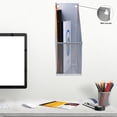 thumbnail image 6 of YBM Home Matel Magazine Rack for Home & Office, 12” x 10” x 4.5” Silver, 6 of 8