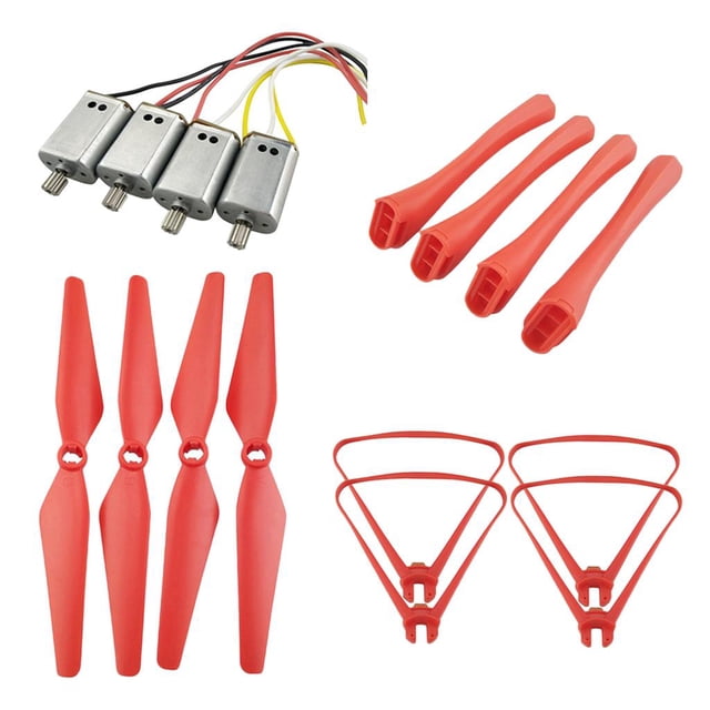 Cubierta Protectora de Hélice, Aterrizaje Y Motor para X8SW X8SC X8SG X8 , Rojo Yotijar Hélices Syma X8SW X8SC