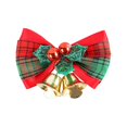 thumbnail image 2 of 10 piezas de lazos de lino navideños para decorar el árbol de Navidad. Mini colgantes para decorar centros comerciales., 2 of 6