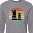 thumbnail image 4 of Inktastic Chess Player Retro Sunset Long Sleeve T-Shirt, 4 of 5
