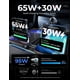 thumbnail image 3 of Cargador de coche LISEN 65W USB C de carga rápida para iPhone 17 Pro Max, 3 of 8