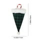 thumbnail image 3 of Juego de bolsas de cubiertos de cuadros de Navidad | Portacubiertos para sombreros de Navidad con borde blanco • Tela rojo verde negra • Decoración organizadora de cubiertos festivos de mesa en pack, 3 of 7