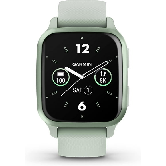 Refurbished (Good) Garmin Venu SQ2 GPS 40MM Smartwatch Activity tracker - Metallic Mint (010-02701-02)