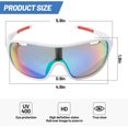 thumbnail image 5 of Gafas de ciclismo polarizadas para hombre y mujer, gafas deportivas para bicicleta de montaña, antiuv400, con 5 lentes intercambiables ER, 5 of 5