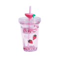 thumbnail image 1 of Summer Fruit Ice Cup Creative Plastic Cup Water Injection Cup Children Straw Cup Gift Custom Water Cup, 1 of 7