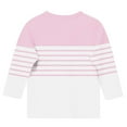 thumbnail image 5 of HAOTAGS Toddler Girls Blouses, Lightweight Striped Long Sleeved Causal Tops Pink 3 Years, 5 of 5