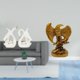 thumbnail image 2 of Elegante escultura de cisne y animal de cerámica, adorno de escritorio para estantería, armario, hogar, oficina, comedor, decoración de fiestas, regal, 2 of 8