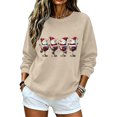 thumbnail image 5 of Yertdoel Christmas Sweatshirts for Women Fashion Print Round Neck Loose Pullover Top Fall Winter Holiday Comfy Casual Shirts, 5 of 7