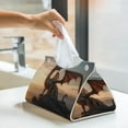 thumbnail image 6 of Salouo Sky Sunset Bronze Dragon Pattern Long Tissue Box Cover Rectangular–Plus Size Tissue Box Holder Modern LeatheLarge Tissue Holder for Bathroom Car & Office Decor, 6 of 7