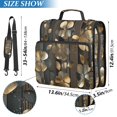 thumbnail image 2 of FORMRS Zipper Binder with Shoulder Strap 2-inch Ring 500 Sheet Capacity File Bag, Floral Lines, 2 of 5