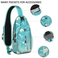 thumbnail image 2 of Crossbody Sling Backpack for Women Men Tropical Ocean Life Pattern Shoulder Sling Crossbody Casual Chest Bag for Travel Sports Running Hiking, 2 of 6