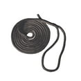 thumbnail image 1 of Premium Double Braid Nylon Dock Line with Eye Splice,  1/2" x 25' Boat Rope Docking Line,Black Mooring Rope Dockline for Boat Kayak, 1 of 4