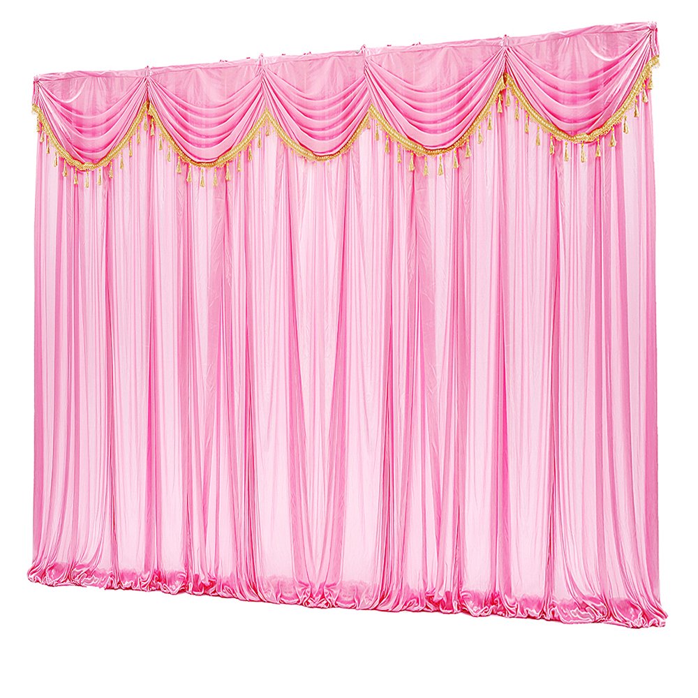 10ftx10ft Silk Wedding Backdrop Party Backdrop Drapes Stage Backdrop Curtain Drape Studio
