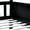 Black, variant on Twin Size Triple Bunk Bed of Rubber Wood, for Bedroom | Prevent Accidental Falls, Create Cozy Atmosphere