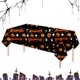 thumbnail image 1 of Mantel desechable de Halloween | Cubierta de mesa de plástico PE impermeable | Estampado festivo de fantasma de calabaza | Limpieza fácil | Decoración de eventos de fiesta | Uso versátil | 54"x108", 1 of 8