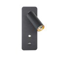thumbnail image 1 of Yuarrent Lámpara de pared LED Acrílico Interfaz USB Interior Ajustable Hogar Hotel Comedor Bar Sala de estar Dormitorio Cocina Luz simple Iluminación y accesorios Negro Blanco Frío Yuarrent HA066204-04, 1 of 6