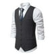 thumbnail image 1 of pstuiky Camiseta sin mangas para hombre, Nueva camiseta sin mangas con cuello tipo blazer y estampado de chaleco cruzado para hombre Camisas para hombres l, 1 of 8