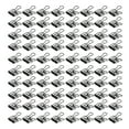 thumbnail image 2 of Clips Huecos 80 Piezas Hueco de Papelería 0,7 Pulgadas Oficina 80 Piezas Abrazaderas de Metal Clip de Cola Larga Clip de Cola de Golondrina Suministros Creativos Clips de, 2 of 7