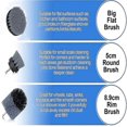 thumbnail image 3 of Drill Brush,3 Pieces/set Scrubber Electric Cleaning Brush Power Scrubbing Brush (blue), 3 of 3