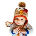 thumbnail image 3 of Turkey Pattern Knitted Beanie Cap for Kids‘ Halloween Costume, 3 of 8