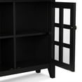 thumbnail image 5 of Acadian 36 inch Wide Solid Wood Transitional Entryway Storage Cabinet in Black, 5 of 10