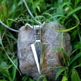 thumbnail image 4 of Ice City Men's Arrowhead Pendant Necklace, Spear Point Design, Chain Necklace for Men - Silver, 4 of 8