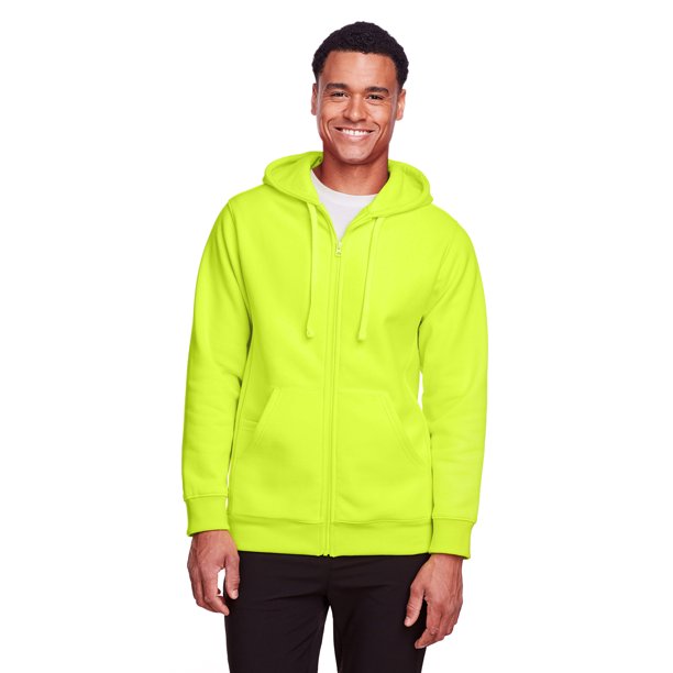 safety yellow hooded sweatshirts