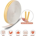 thumbnail image 3 of Self Adhesive Weatherstrip 9mm x 2mm, 12m Window Door Insulation Seal Strip, EPDM Rubber Foam for Sliding Doors Windows (White), 3 of 5