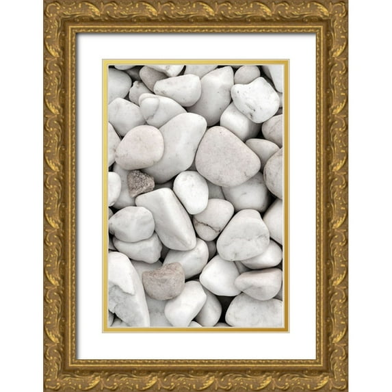 Artographie Studio 17x24 Gold Ornate Wood Framed with Double Matting Museum Art Print Titled - Stones 005