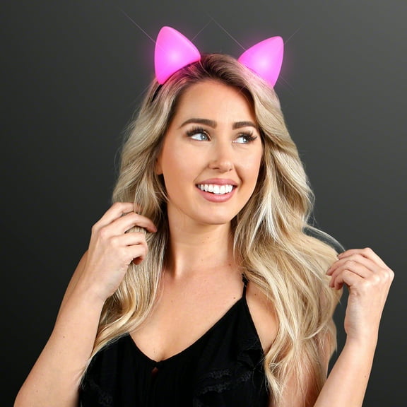 FlashingBlinkyLights Light Up LED Kitty Cat Ears
