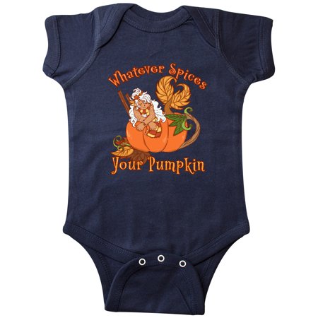 

Inktastic Whatever Spices Your Pumpkin Fall Mermaid Gift Baby Boy or Baby Girl Bodysuit