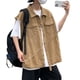 thumbnail image 3 of Chaleco para hombre,Chaleco para hombre con estampado de cuadros, chaleco informal para hombre, abrigo, calidad superior, 3 of 8
