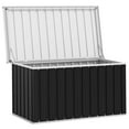 thumbnail image 3 of vidaXL Garden Storage Box Anthracite 129x67x65 cm, 3 of 5