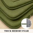 thumbnail image 4 of Juego de alfombrillas de baño BYSURE de espuma viscoelástica verde salvia, 3 piezas, 4 of 8