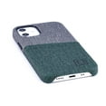 thumbnail image 3 of Dockem iPhone 12 mini Luxe M2 Wallet Case; Built-in Metal Plate, 1 Card Slot, Green/Grey, 3 of 9