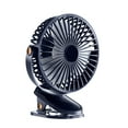 thumbnail image 3 of Portable Clip On Fan, Small Usb Fan Battery Operated, 5 Speed Rechargeable Mini Fan, Personal Cooling Desk Fan for Travel Camping Golf Gym, Blue, 3 of 6